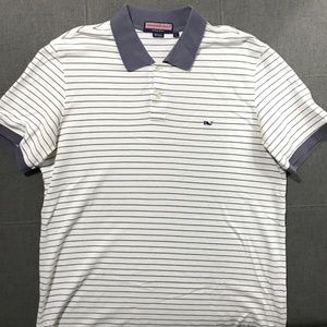 Vineyard Vines 100% Cotton Men'S Short Sleeve Golf Polo Size Large